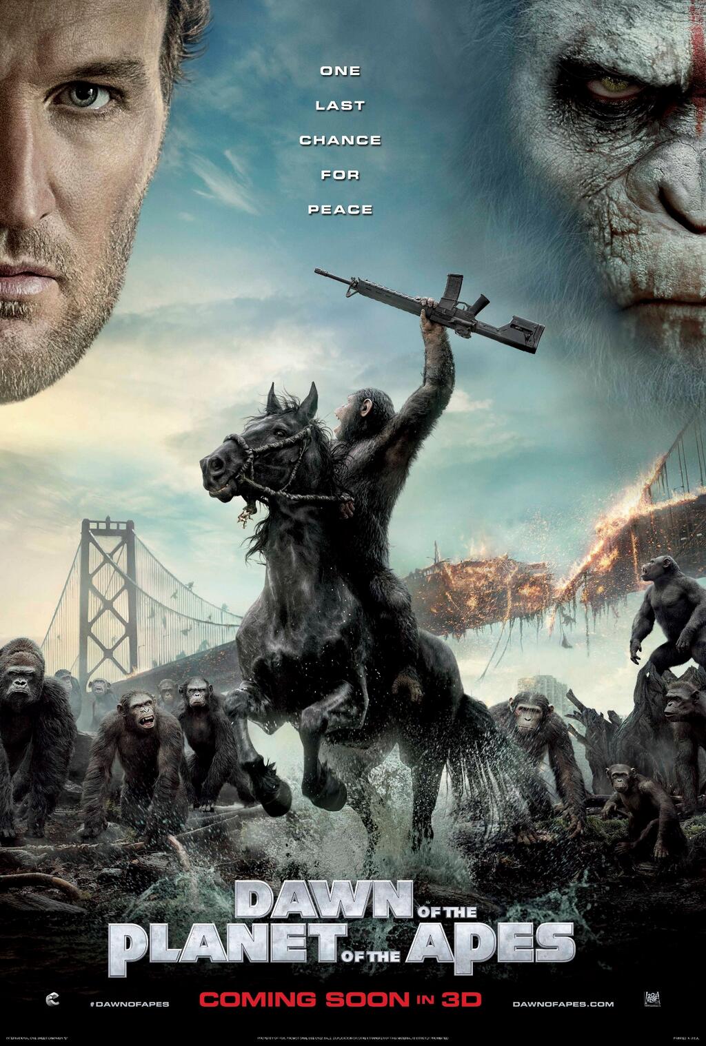 dawn of the planet of the apes Poster 2014